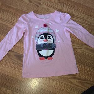Long Sleeve Pink Penguin Shirt